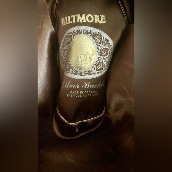 Rare Biltmore 519-96 Deadstock Western Hat Silver Buckle Kodiak Fur Felt Sz 7.5 - Picture 10 of 14